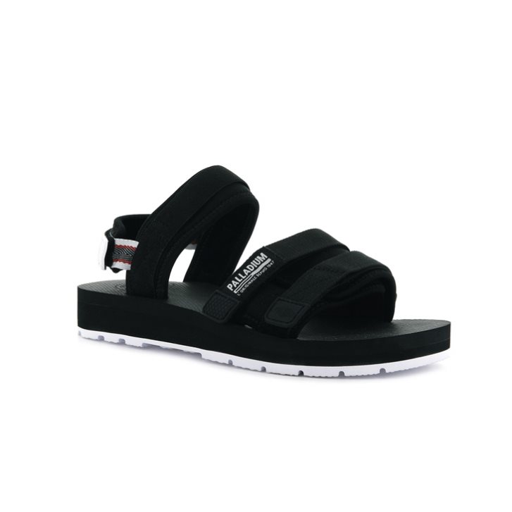 Palladium Outdoorsy Men's Sandals Black | UK B128-ECB